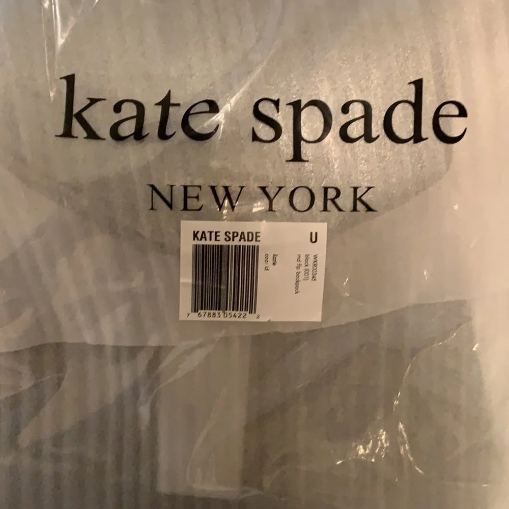 14. Kate Spade Lizzie Medium Flap Backpack in Black